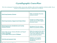 Tablet Screenshot of crystallographiccourseware.com